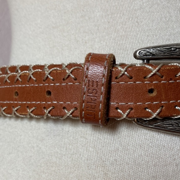 Vintage Esprit Stitched Leather Belt - Picture 3 of 8